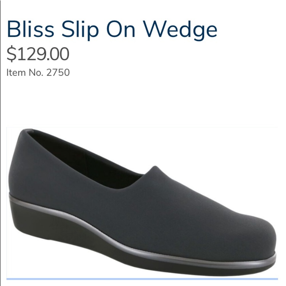 S.A.S. Slip on Loafer, black sz 7 wide